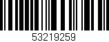 Código de barras (EAN, GTIN, SKU, ISBN): '53219259'