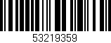 Código de barras (EAN, GTIN, SKU, ISBN): '53219359'