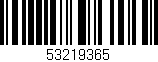 Código de barras (EAN, GTIN, SKU, ISBN): '53219365'
