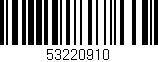 Código de barras (EAN, GTIN, SKU, ISBN): '53220910'