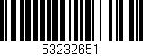 Código de barras (EAN, GTIN, SKU, ISBN): '53232651'