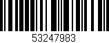 Código de barras (EAN, GTIN, SKU, ISBN): '53247983'
