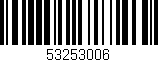Código de barras (EAN, GTIN, SKU, ISBN): '53253006'