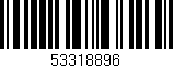 Código de barras (EAN, GTIN, SKU, ISBN): '53318896'