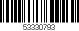 Código de barras (EAN, GTIN, SKU, ISBN): '53330793'
