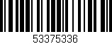 Código de barras (EAN, GTIN, SKU, ISBN): '53375336'