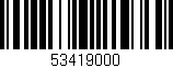 Código de barras (EAN, GTIN, SKU, ISBN): '53419000'