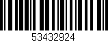 Código de barras (EAN, GTIN, SKU, ISBN): '53432924'