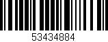 Código de barras (EAN, GTIN, SKU, ISBN): '53434884'