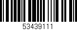 Código de barras (EAN, GTIN, SKU, ISBN): '53439111'