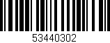 Código de barras (EAN, GTIN, SKU, ISBN): '53440302'