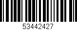 Código de barras (EAN, GTIN, SKU, ISBN): '53442427'