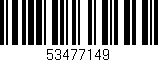 Código de barras (EAN, GTIN, SKU, ISBN): '53477149'