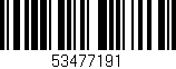 Código de barras (EAN, GTIN, SKU, ISBN): '53477191'