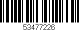 Código de barras (EAN, GTIN, SKU, ISBN): '53477226'