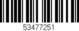 Código de barras (EAN, GTIN, SKU, ISBN): '53477251'