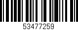 Código de barras (EAN, GTIN, SKU, ISBN): '53477259'