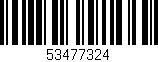 Código de barras (EAN, GTIN, SKU, ISBN): '53477324'