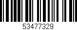 Código de barras (EAN, GTIN, SKU, ISBN): '53477329'