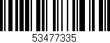 Código de barras (EAN, GTIN, SKU, ISBN): '53477335'