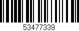 Código de barras (EAN, GTIN, SKU, ISBN): '53477339'