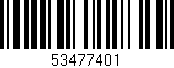 Código de barras (EAN, GTIN, SKU, ISBN): '53477401'