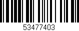 Código de barras (EAN, GTIN, SKU, ISBN): '53477403'