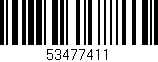 Código de barras (EAN, GTIN, SKU, ISBN): '53477411'