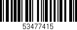 Código de barras (EAN, GTIN, SKU, ISBN): '53477415'