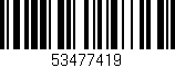 Código de barras (EAN, GTIN, SKU, ISBN): '53477419'