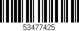 Código de barras (EAN, GTIN, SKU, ISBN): '53477425'