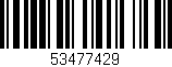 Código de barras (EAN, GTIN, SKU, ISBN): '53477429'