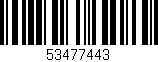 Código de barras (EAN, GTIN, SKU, ISBN): '53477443'