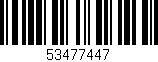 Código de barras (EAN, GTIN, SKU, ISBN): '53477447'