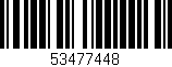 Código de barras (EAN, GTIN, SKU, ISBN): '53477448'