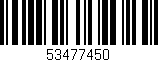 Código de barras (EAN, GTIN, SKU, ISBN): '53477450'