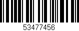 Código de barras (EAN, GTIN, SKU, ISBN): '53477456'