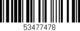 Código de barras (EAN, GTIN, SKU, ISBN): '53477478'