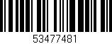 Código de barras (EAN, GTIN, SKU, ISBN): '53477481'