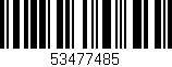 Código de barras (EAN, GTIN, SKU, ISBN): '53477485'