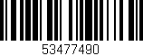 Código de barras (EAN, GTIN, SKU, ISBN): '53477490'
