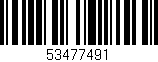 Código de barras (EAN, GTIN, SKU, ISBN): '53477491'