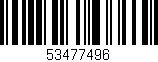 Código de barras (EAN, GTIN, SKU, ISBN): '53477496'