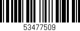 Código de barras (EAN, GTIN, SKU, ISBN): '53477509'