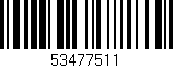 Código de barras (EAN, GTIN, SKU, ISBN): '53477511'