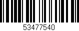 Código de barras (EAN, GTIN, SKU, ISBN): '53477540'