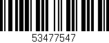 Código de barras (EAN, GTIN, SKU, ISBN): '53477547'