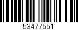 Código de barras (EAN, GTIN, SKU, ISBN): '53477551'