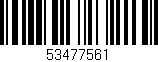 Código de barras (EAN, GTIN, SKU, ISBN): '53477561'