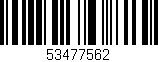 Código de barras (EAN, GTIN, SKU, ISBN): '53477562'